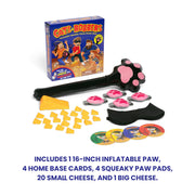 Cats and Robbers, Steal the Cheese Game by Relatable | Up and Active Halloween Family Games, Includes Inflatable Paw, Cheese, Squeaky Mice Feet and More