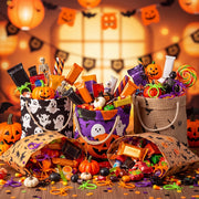 Boao Halloween Spider Rings Bulk | Plastic Toy Rings as Party Favors, Trick or Treat Bag Fillers, Classroom Prize, Adjustable Boys Girls, Prank Gag Toy