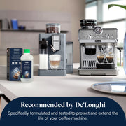 De'Longhi EcoDecalk - Coffee Machine Descaler 10 Decalcification Doses | Descaling Solution, Plant-Based Formula, Coffee Machine Maintenance Accessory, 2 X 500ml Bottles, Biodegradable, DLSC502