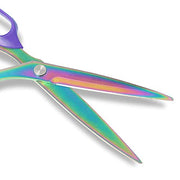 Asdirne Fabric Scissors, Dressmaking Scissors with Heavy Duty Titanium Plated Stainless Steel, Tailor Scissors for Cutting Fabrics and Leather, Purple, 10 Inch