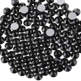Beadsland Flat Back Crystal Rhinestones,Black,SS20/1440pcs,4.6-4.8mm | Black Glass Rhinestone,Glue Fix,Round Gems,for Nail Art,for Craft