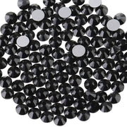 Beadsland Flat Back Crystal Rhinestones,Black,SS20/1440pcs,4.6-4.8mm | Black Glass Rhinestone,Glue Fix,Round Gems,for Nail Art,for Craft