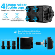 CWKJ 400GPH Submersible Fountain Water Pump for Pond Aquarium Hydroponics | 25W ,1500L/H , Ultra Quiet Water Pump with 6.56ft High Lift, 6.5ft Power Cord, 3 Nozzles for Pool, Water feature