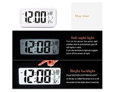 DTL Digital Alarm Clock LED Display with Temperature Big LCD Digit Display Larger LCD Backlit Display Snooze Smart Brightness Sensor for Bedroom Home Office and Travel