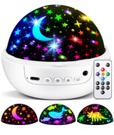 Night Light Projector 93 Lighting Mode,Baby Toys Gift Dimmable+Timer+Remote | 360°Rotate Sensory Lights,3Films-Star Moon,Dinosaur,Ocean,Exquisite Package Baby Boy Girl Gifts,Sensory Toys for Autism Kids