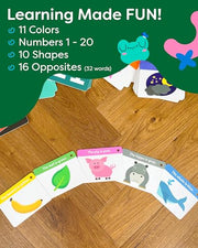 Alphabet Flash Cards - Thick ABC Flash Cards for Kids | Lowercase & Uppercase Letter Recognition Learning Game for Ages 3-6