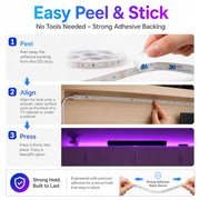 20M RGB LED Strip Lights for Bedroom, Music Sync Colour Changing LED Tape with Bluetooth App & Remote, 16M Colours, Dimmable, Timing Mode, Self-Adhesive for Home Party Kitchen Christmas Decor