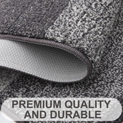 Homaxy Dirt Trapper Door Mats Indoor, 50x80cm, Grey | Machine Washable, Soft Super Absorbent Entrance Rug, Non-slip Floor Mats For Inside, Front Back Door, Pets and Dogs