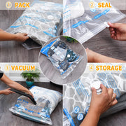 Vacuum Storage Bags Space Saver Sealer Bags,Compression Bags for Clothes, Pillows, Comforters, Blankets, Bedding 8 Combo