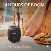 Ultimate Ears WONDERBOOM 4 Portable Waterproof Speaker - Blue | Balanced 360-Degree Sound and Bass, Dustproof, Floating, 131ft (40m) Range