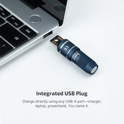 OLIGHT IMINI 2 Rechargeable EDC Keychain Mini Flashlight Midnight Blue | 50LM and 21M Throw, Compact and Portable, Mini LED Keyring Lights, Built-in Battery, Ideal for Everyday Carry and Emergencies