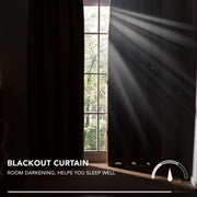 Deconovo Pencil Pleat Curtains Grey Blackout Curtains Bedroom 46x54 1 Pair | Black out Curtains for Living Room,Heat Blocking Bedroom Curtains Blackout,Thermal Curtains,Energy Efficient,Home/Room Decor