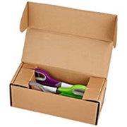 Amazon Basics All-Purpose Office Scissors, Stainless Steel, Soft Grip, Pack of 3, Multicolor