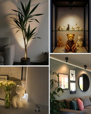 GOODEA Battery Operated Spot Light Indoor with Remote, Up to 30 Days, 3 CCT | 360° Rotable, Dimmable Rechargeable Picture Light for Wall, Tree Spotlight Indoor, Uplighting Stick on Wall for Plant Artwork