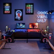 KiKiHong 3 Pcs Gaming Poster Framed,Gaming Room Decor Wall Art 20 x 30 cm | Gaming Wall Art for Bedroom for Boys Perfect for Teen Boys Room Playroom Bedroom Decor