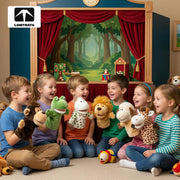 LOMTRATS Animal Hand Puppets for Kids with Movable Open Mouths, Perfect for Storytelling,Teaching,Preschool,Birthday Gifts