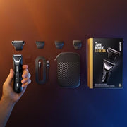 MANSCAPED® The Lawn Mower® 5.0 Ultra Groin & Body Hair Trimmer | Dual-Head SkinSafe® Trimmer & Foil Blades, Waterproof Wet/Dry, USB-C Rechargeable with Travel Case, Men’s Ball Shaver, Black