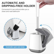 SetSail Toilet Bowl Brush and Holder Automatic Toilet Brushes for Bathroom with Holder Ventilated Toilet Cleaner Brush for Toilet Scrubber Cleaning