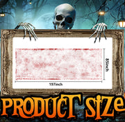 197" x 85" Halloween Creepy Cloth - Halloween Spooky Fabric Cloth - Scary Gauze Blood Creepy Cloth for Haunted House Halloween Party Yard Wall Doorway Outdoors Decoration