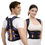 Posture Corrector for Women and Men, 5x Enhanced Support Back Brace, Medium | Adjustable Shoulder Brace, Armpit-Friendly, Breathable Mesh, Relief for Upper and Lower Back, Neck Pain, Improving Posture