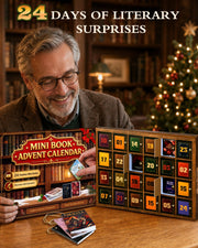 Mini Book Advent Calendar 2026 for Book Lovers, 24 Christmas Ornaments | 24 Readable, Decorative, Collectible Mini Books, Classic World Literature Surprises Christmas Countdown for Adults, Teens