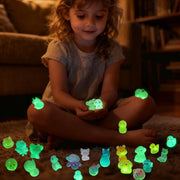 Mini Glow In The Dark Animal Resin Models, Resin Animals Mystery Bags, Individually Wrapped Blind Bags Tiny Animal Figurines, Collectible Mini Animals For Fairy Garden, DIY Crafts (50, animals)