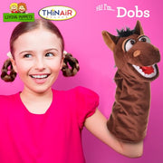 Living Puppets - Dobs the 14-Inch Horse, Plush Hand Puppet for Boys and Girls, Pony