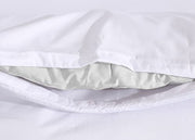 100% Egyptian Cotton Duvet Cover Set |200 Thread Count Plain Dyed Duvet Quilt Cover Set With Free Pillowcases| Non-Iron Easycare Bedding Set - Single Double King Super King Sizes (White, Double)