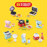 Mini Brands Really Works Magic Cook Kitchen Capsule Series 1 Waffle Maker & Blender Set by ZURU, Capsules of Miniature Real Working Kitchen Appliances, Non-Edible Collectible Toy Mystery Capsule
