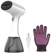 GS01 Handheld Clothes Steamer, 400ml Large Water Tank 1500W Fast Heat Up Portable Travel Wrinkle Remover (White-Grey)