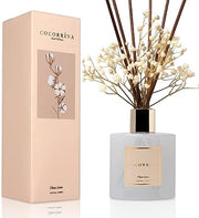 COCORRÍNA Reed Diffuser Set, 200ml Clean Linen Scented Diffuser with Sticks Home Fragrance for Bedroom Bathroom Living Room, Home & Office Decor