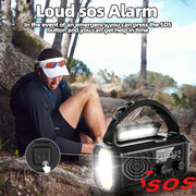 Emergency Weather Radio with NOAA Alert, Portable Solar Hand Crank AM/FM | 10000mAh Rechargeable Battery for Power Outages, 3Way Powered, 3-Mode LED Flashlight & Reading Lamp, SOS, Cell Phone Charger