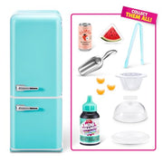 Mini Brands Fill The Fridge Playset w/UV Light by ZURU, Collectibles, DIY, Resin Play, Exclusive Recipe, NOT Edible, 8+