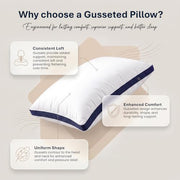Utopia Bedding Pillows 2 Pack, Queen Bed Pillows, Brushed Fabric, Navy | 45x66 cm Queen Bed Pillows Soft Brushed Fabric Plush Hollow Fiber Filling Breathable Construction Comfortable Sleep Support
