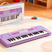 Keyboard Piano for Kids, BIGFUN 37 Keys Toddler Piano Instrument Toy,Purple | Kids Electronic Multifunction Music Educational Keyboard Toy for 3-7 Year Old Girls and Boys
