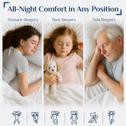 JOLLYVOGUE Pillows Queen Size Set of 4, Cooling and Firm Pillows with Oeko-Tex Certified Down Alternative Filling for Side, Back, and Stomach Sleepers, Hotel Collection
