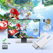 GANA Wii to HDMI Converter, 1080P Wii HDMI Adapter with 3.5mm Audio Jack | Plug and play, supports all Wii display modes, compatible with Wii/Wii U, HDTVs, monitors and projectors
