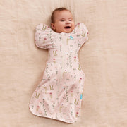 Love To Dream Swaddle Up, S, 3.5–6kg, Posy Mini, 1.0 Tog | Arms Up Swaddle Helps Baby Self-Soothe and Sleep Longer, Secure Fit Helps Calm Startle Reflex, Newborn Essentials