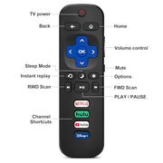 (2 Pack) Replacement Remote Control for Roku TV, for TCL Roku/Onn Roku TVs | for Hisense Roku/Sharp Roku/Element Roku/Westinghouse Roku/Philips Roku Smart TV (Not for Stick & Box) Ready Out of the Box