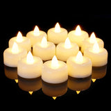 AMAGIC 12 Pack Battery Operated Flameless LED Tea Lights Candles Electric | Fake Tealigh Bright Long Last 100+Hours for Votive, Christmas, Home Decor, Wedding, Halloween, Valentine's Day