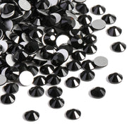 Beadsland Flat Back Crystal Rhinestones,Black,SS20/1440pcs,4.6-4.8mm | Black Glass Rhinestone,Glue Fix,Round Gems,for Nail Art,for Craft