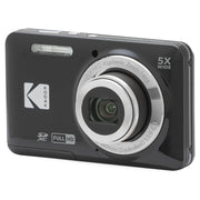 Kodak PIXPRO FZ55 16MP Compact Digital Camera, 5X Optical Zoom, Black | 1080p Full HD Video, 28mm Wide Angle Lens, 2.7 Inch LCD, Point and Shoot, Vlogging Camera, Li-Ion Battery