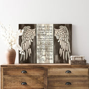 Qiukoo Canvas Wall Art Framed – Blue Butterfly Quote Artwork, Rustic Wood Background Wall Decor for Bedroom, Living Room, Hallway or Entryway Home Decoration, with Hooks and Nails, 12x16 Inch