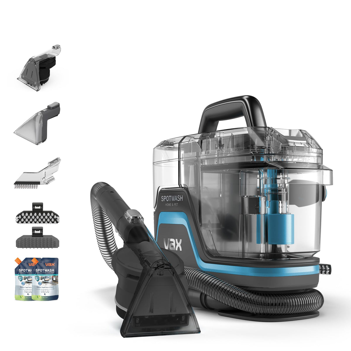 Vax SpotWash Home & Pet Compact Carpet Spot Cleaner CDSW-MPDP | Carpet & upholstery cleaning machine, for homes with pets, everyday spills & stains, included tools & solutions, 4.5kg, 1.1L