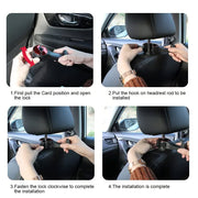 2 in 1 Car Headrest Hidden Hook