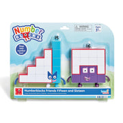 hand2mind Numberblocks Friends Fifteen and Sixteen Figure Pack, Ages 3+ | Number and Counting Toys, Play Figure Playsets, Small Figurines for Kids, Kindergarten Math and Pretend Play Toys