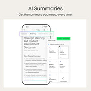 Plaud Note Pro AI Voice Recorder Transcribe & Summarize for Meetings Calls | AI Note Taker for Professionals & Teams, Productivity, 112 Languages, Ultra-Slim, InstantView Display, Case Included, Black