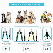 Candure Pet Nail Clippers Professional Trimmer - Small, Dark Blue | Cat Nail Clipper for Rabbits, Guinea Pigs, Birds, Puppies, Kittens Small Animals Cat Claw Trimmers Professional and Home Use