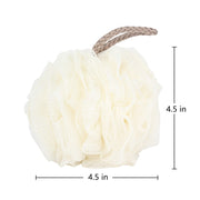 Fu Store Loofah Sponge Shower Loofahs 4 Colors Bath Sponges Body Scrubbers | Mesh Balls 60g Luffa Rich Lather Exfoliating Wash Back Scrubber Bathroom Men Women 4 Pack Daily Essential Bathing Accessories
