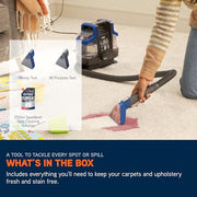 Vax SpotWash Mini Duo Compact Handheld Spot Cleaner CDSW-MCXT | Portable upholstery & carpet cleaner, multi-surface deep cleaning for pet messes, included tools & solutions, 2.9kg, 0.7L